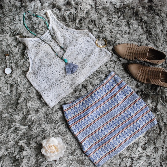 Ya Los Angeles Dresses & Skirts - Ya LA • Decorative Boho Festival Summer Skirt